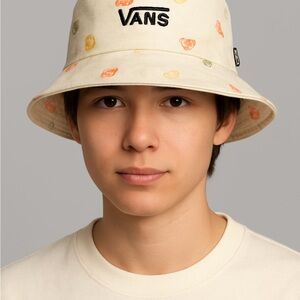 Vans Lizzie Armanto Citrus Print Bucket Hat 🍊 Unisex Off-White